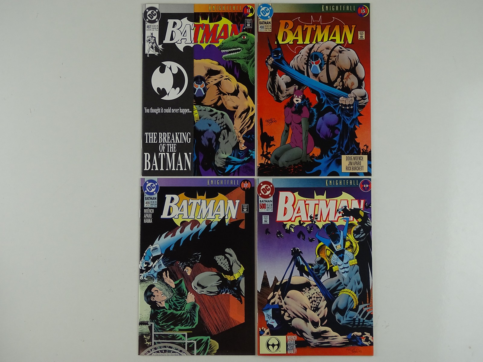 Lot 431 - BATMAN #497, 498, 499, 500 - (4 in Lot) -