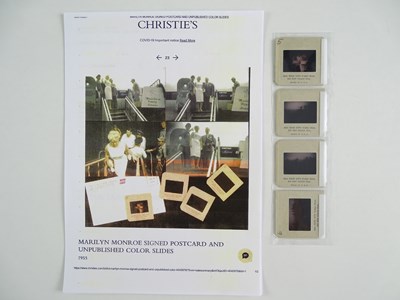 Lot 207 - MARILYN MONROE: Unpublished colour slides from...