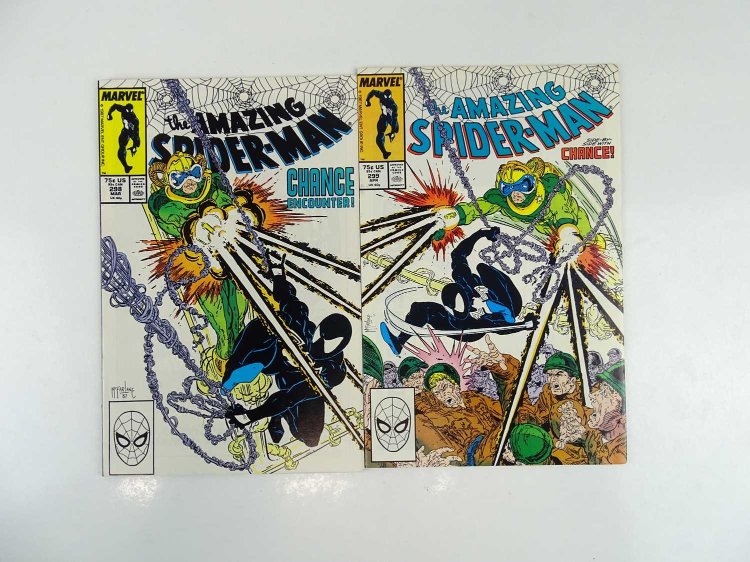 Lot 371 - AMAZING SPIDER-MAN #298 & 299 - (2 in Lot) -...