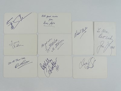 Lot 182 - EASY LISTENING: A mixed group of signed cards...