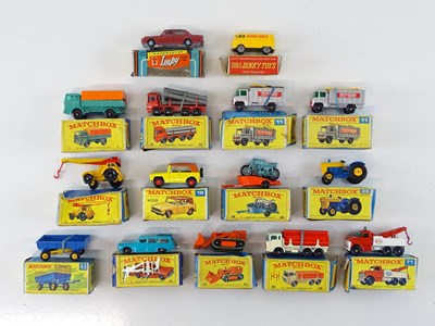 Lot 141 - A group of MATCHBOX cars and trucks together...