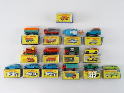 Lot 142 - A group of MATCHBOX cars and trucks as lotted...