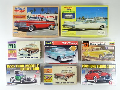 Lot 157 - A group of unbuilt 1:32 scale plastic car kits,...