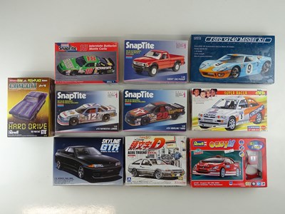 Lot 160 - A group of unbuilt 1:32 scale plastic car kits,...