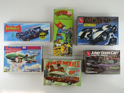 Lot 161 - A group of TV/Super hero related plastic model...