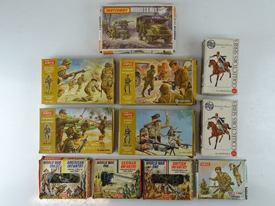 Lot 174 - A group of unbuilt 1:32/76 scale plastic...