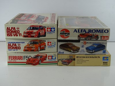 Lot 191 - A group of unbuilt 1:24/25 scale plastic car...