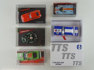 Lot 195 - A group of 1:32 scale slot racing cars by...