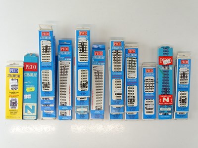 Lot 214 - A quantity of N Gauge PECO Streamline points...