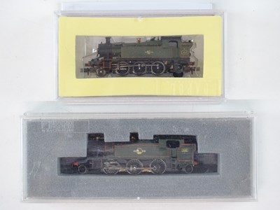 Lot 221 - A pair of N Gauge Prairie steam tank...