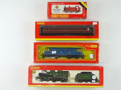 Lot 275 - A mixed group of HORNBY OO Gauge steam and...