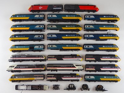 Lot 283 - A group of unboxed OO Gauge HST power cars,...