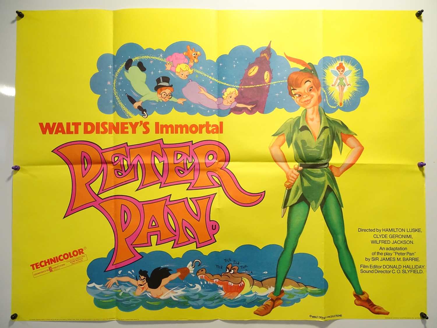 Lot 238 - A pair of UK Quad WALT DISNEY film posters: