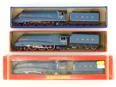 Lot 343 - A group of HORNBY OO Gauge Class A4 steam...