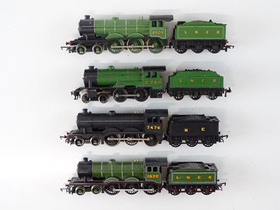 Lot 347 - A group of HORNBY OO Gauge unboxed Class B12...