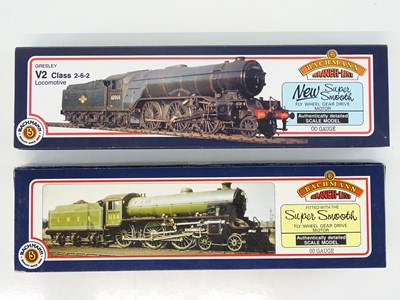 Lot 357 - A pair of BACHMANN OO Gauge LNER steam...