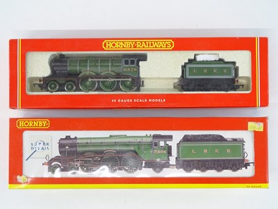 Lot 361 - A pair of HORNBY OO Gauge LNER steam...