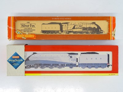 Lot 365 - A pair of HORNBY OO Gauge class A4 steam...