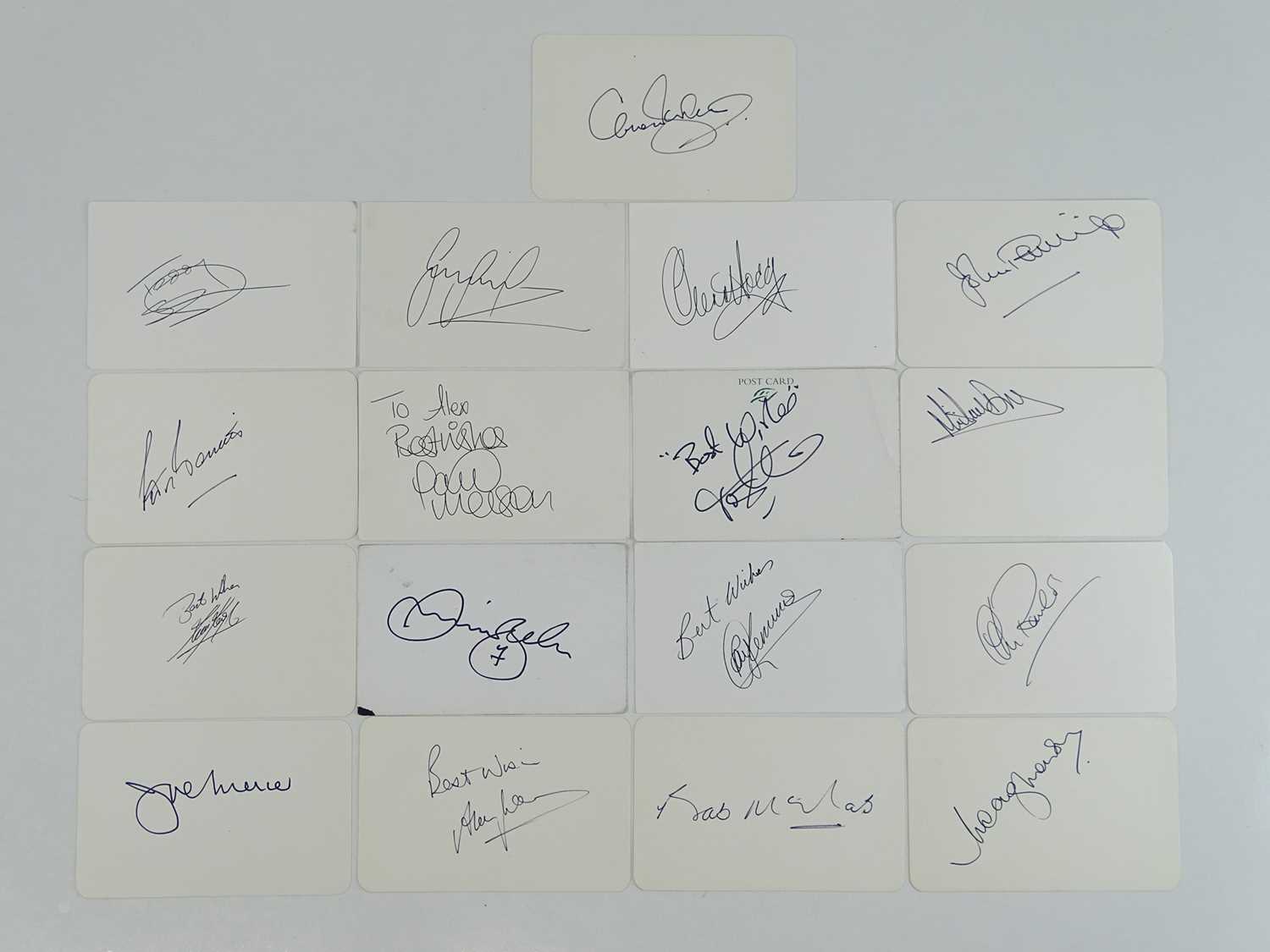 Lot 185 - ENGLISH FOOTBALLERS: A mixed group of signed...