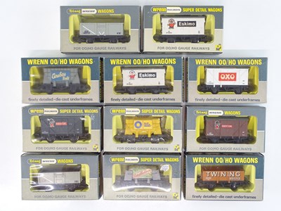 Lot 396 - A mixed group of WRENN OO gauge wagons - VG in...