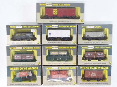 Lot 398 - A mixed group of WRENN OO gauge wagons - VG in...