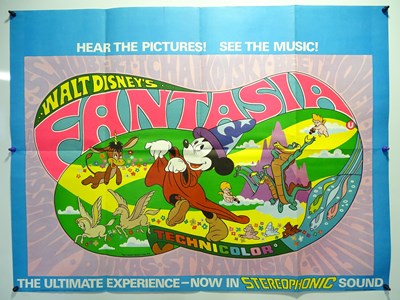 Lot 250 - WALT DISNEY: FANTASIA (1976 Release) - UK Quad...