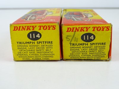 Lot 42 - A pair of DINKY 114 Triumph Spitfires...
