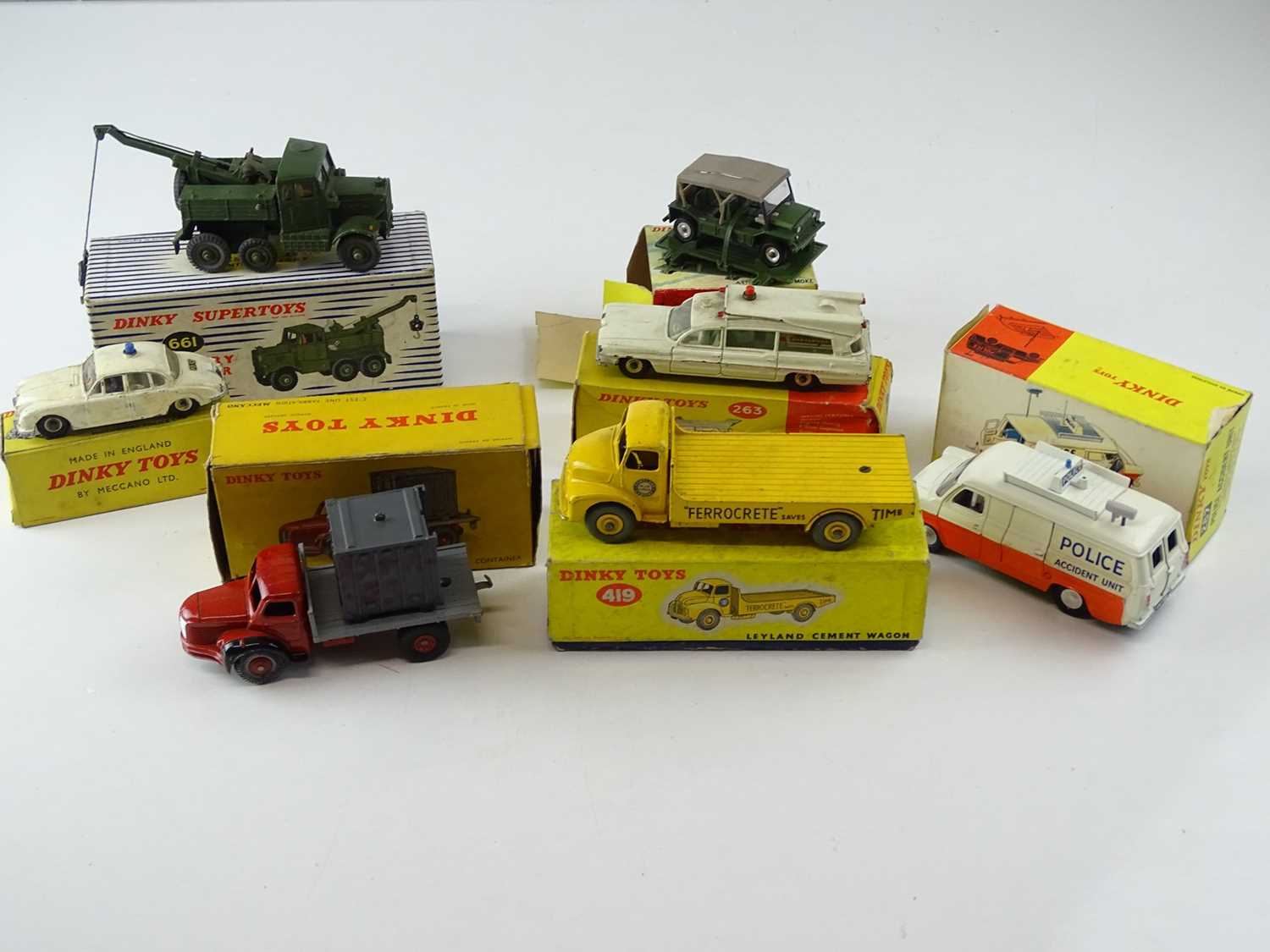 Lot 43 - A mixed group of DINKY toys in varying...