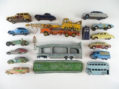 Lot 45 - A mixed group of playworn vehicles mostly by...