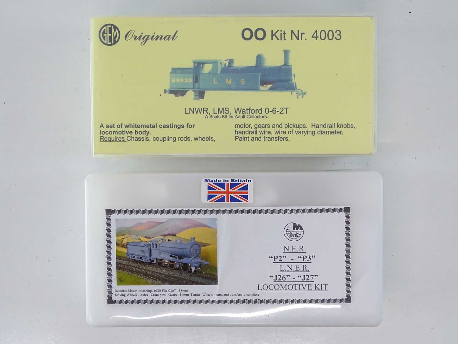 Lot 459 - A pair of unbuilt OO Gauge kits for steam...