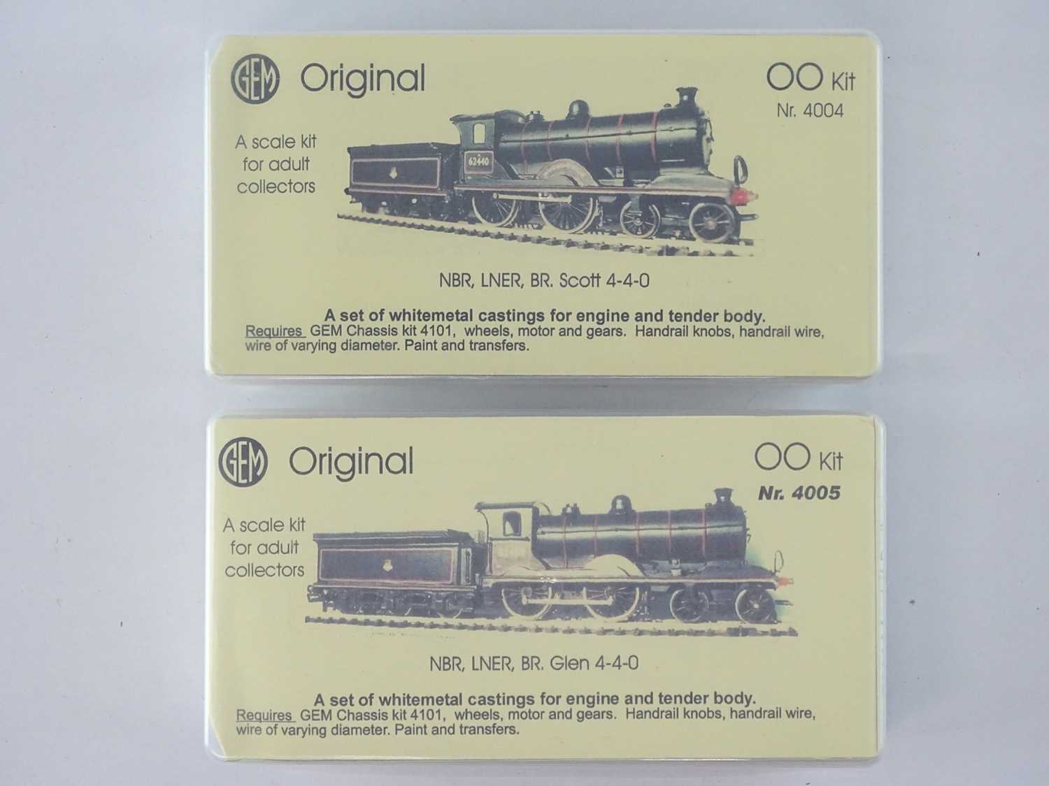 Lot 460 - A pair of unbuilt OO Gauge kits for steam...