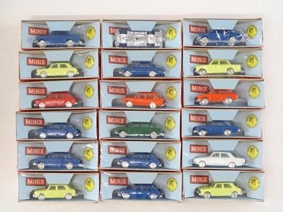 Lot 478 - A group of TRI-ANG MINIX 1:76 scale cars - all...