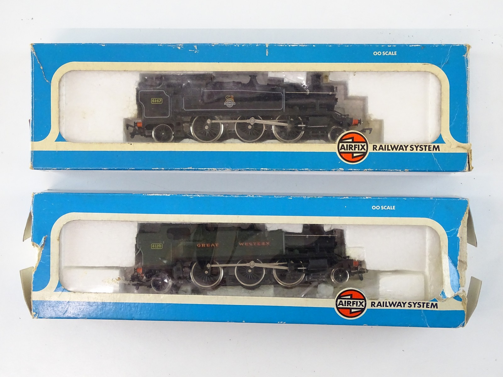 Lot 484 - A pair of AIRFIX OO Gauge Prairie steam tank