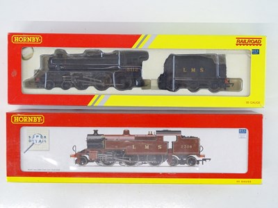 Lot 501 - A pair of HORNBY OO Gauge LMS steam...