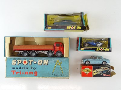 Lot 50 - A group of TRI-ANG SPOT-ON cars and lorry...