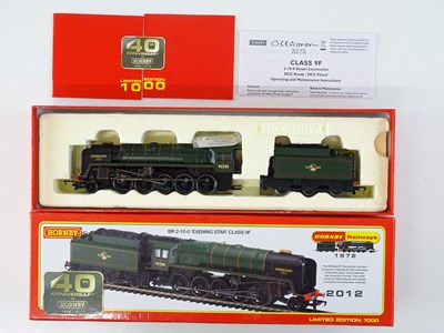 Lot 518 - A HORNBY OO Gauge R3097 class 9F steam...