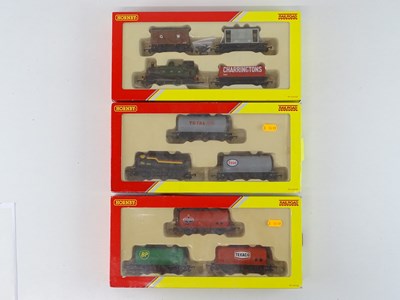 Lot 521 - A group of three HORNBY OO Gauge train/wagon...