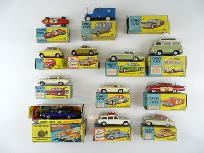 Lot 57 - A group of CORGI cars and vans together with...