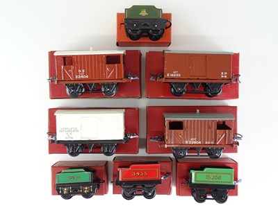 Lot 595 - A group of HORNBY O Gauge mixed post war...