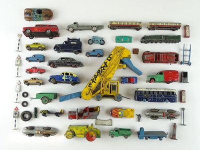 Lot 59 - A large group of playworn unboxed diecast...