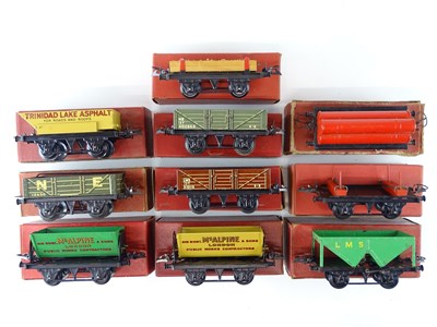 Lot 597 - A group of HORNBY O Gauge mixed post war...