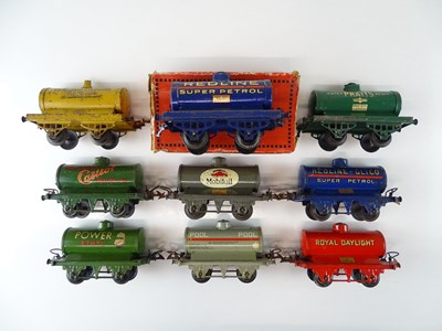 Lot 598 - A group of unboxed HORNBY O Gauge pre war No.1...