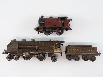 Lot 608 - A HORNBY SERIES O Gauge No. 3C clockwork...