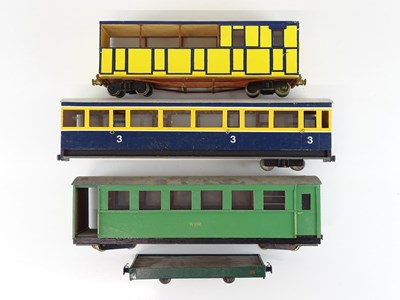 Lot 613 - A group of scratchbuilt G scale narrow gauge...