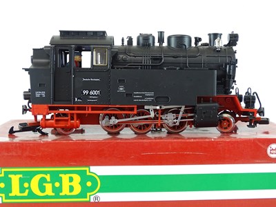 Lot 614 - An LGB G scale 22801 BR99 class 2-6-2 steam...