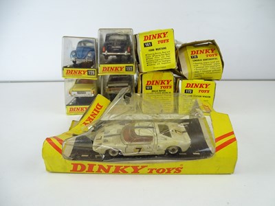 Lot 61 - A group of DINKY cars in later box styles as...