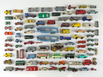 Lot 62 - A large group of playworn unboxed diecast...
