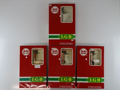 Lot 628 - A group of LGB G scale semaphore and colour...