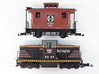 Lot 630 - A USA TRAINS G scale Burlington 44 ton...