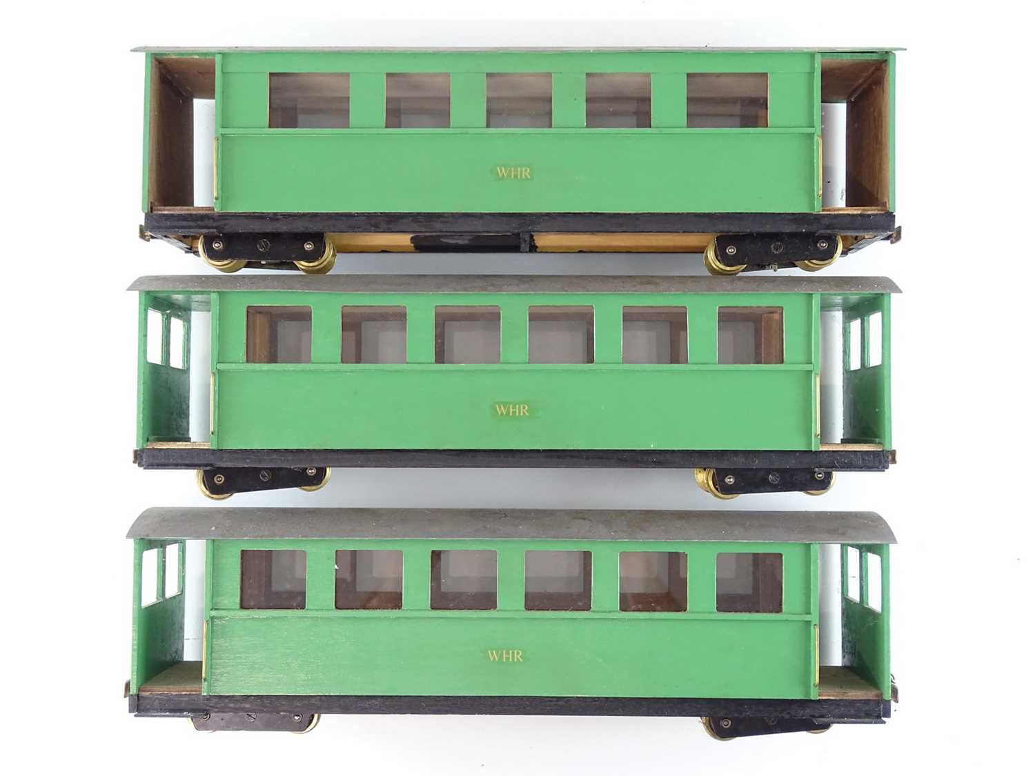 Lot 632 - A group of scratchbuilt G scale narrow gauge...